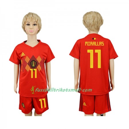 Fußballtrikots Belgien Mirallas 11 Kinder WM 2018 Heimtrikotsatz kaufen